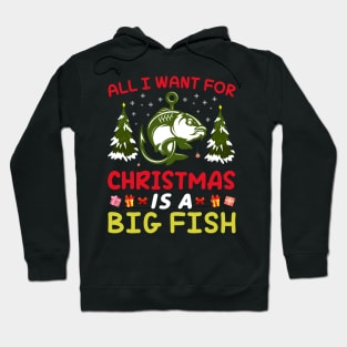 Christmas Big Fish T - Shirt Design Hoodie